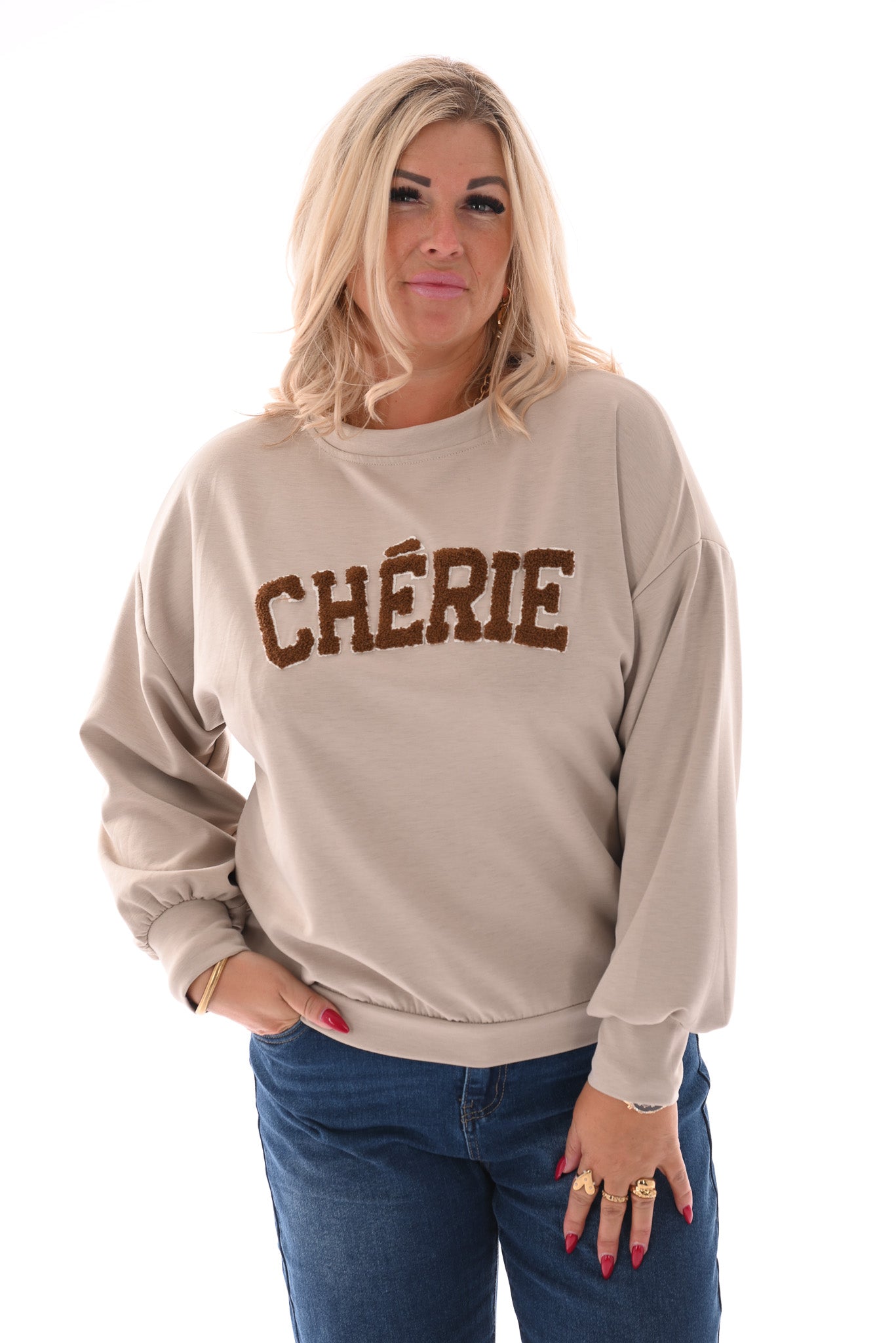 Sweater Cherie lichtbeige