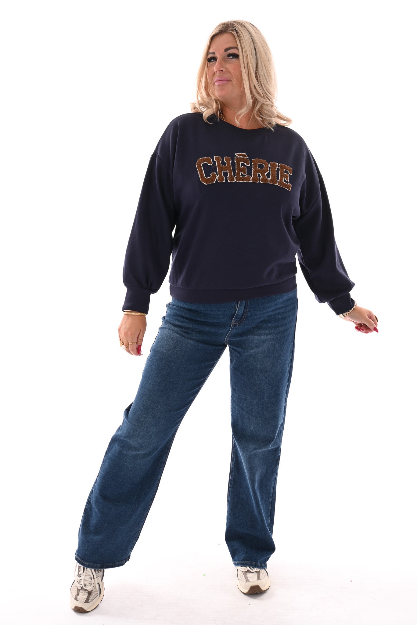 Sweater Cherie marineblauw