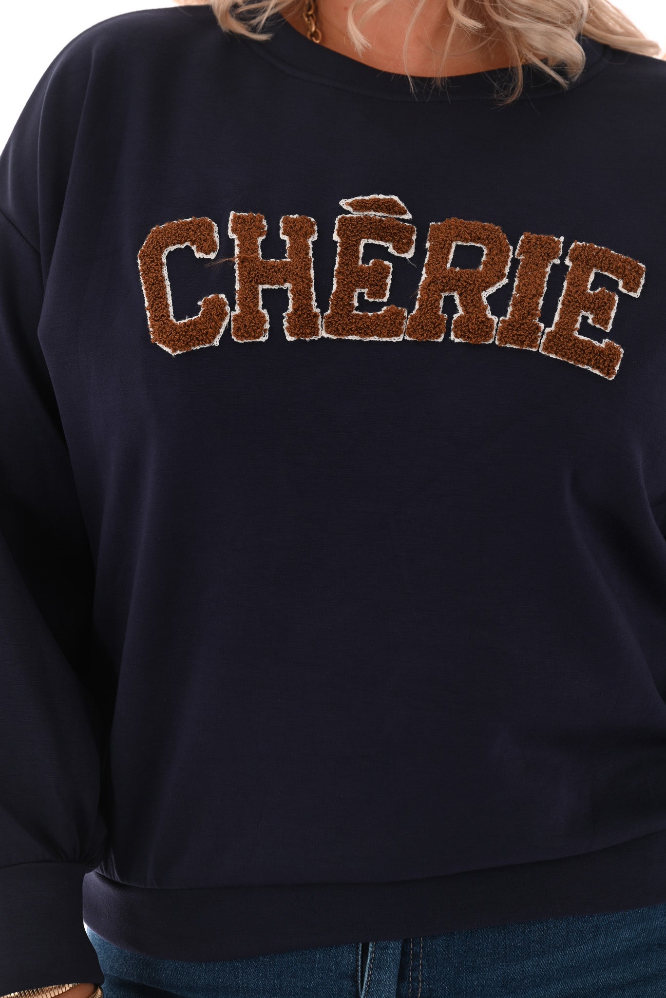 Sweater Cherie marineblauw