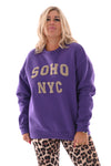 Sweater Soho New York paars