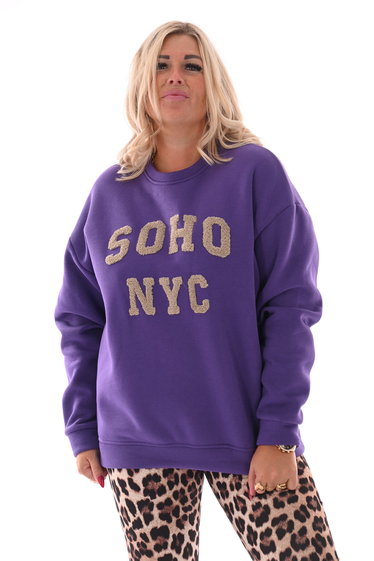 Sweater Soho New York paars