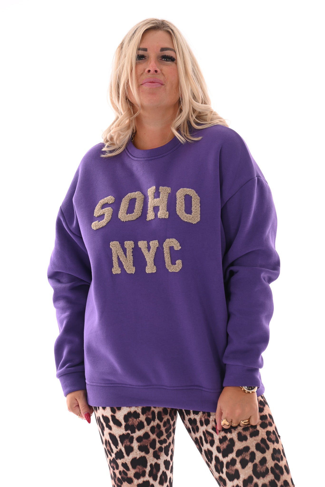 Sweater Soho New York paars