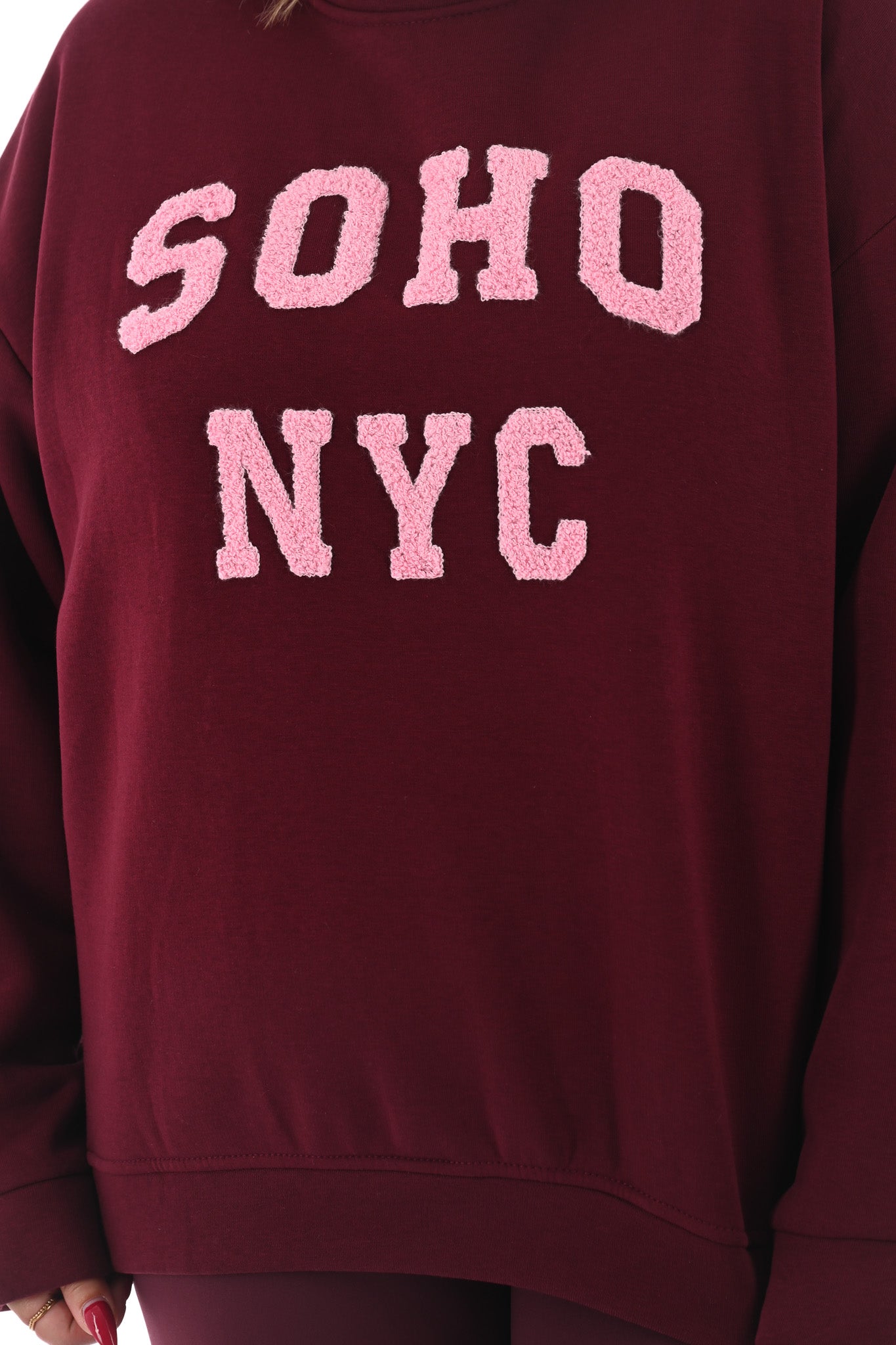 Sweater Soho New York bordeaux