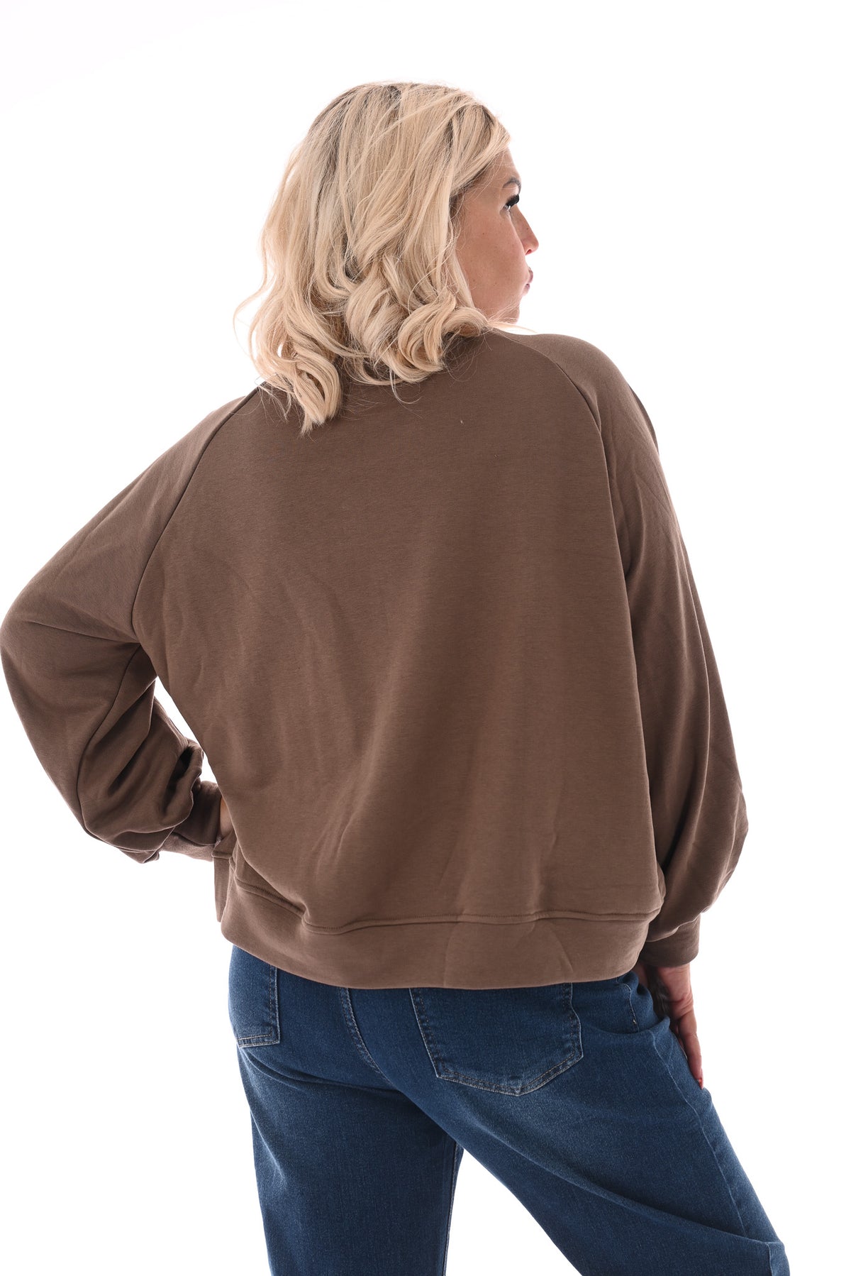 Sweater Ciao Bella panterprint taupe