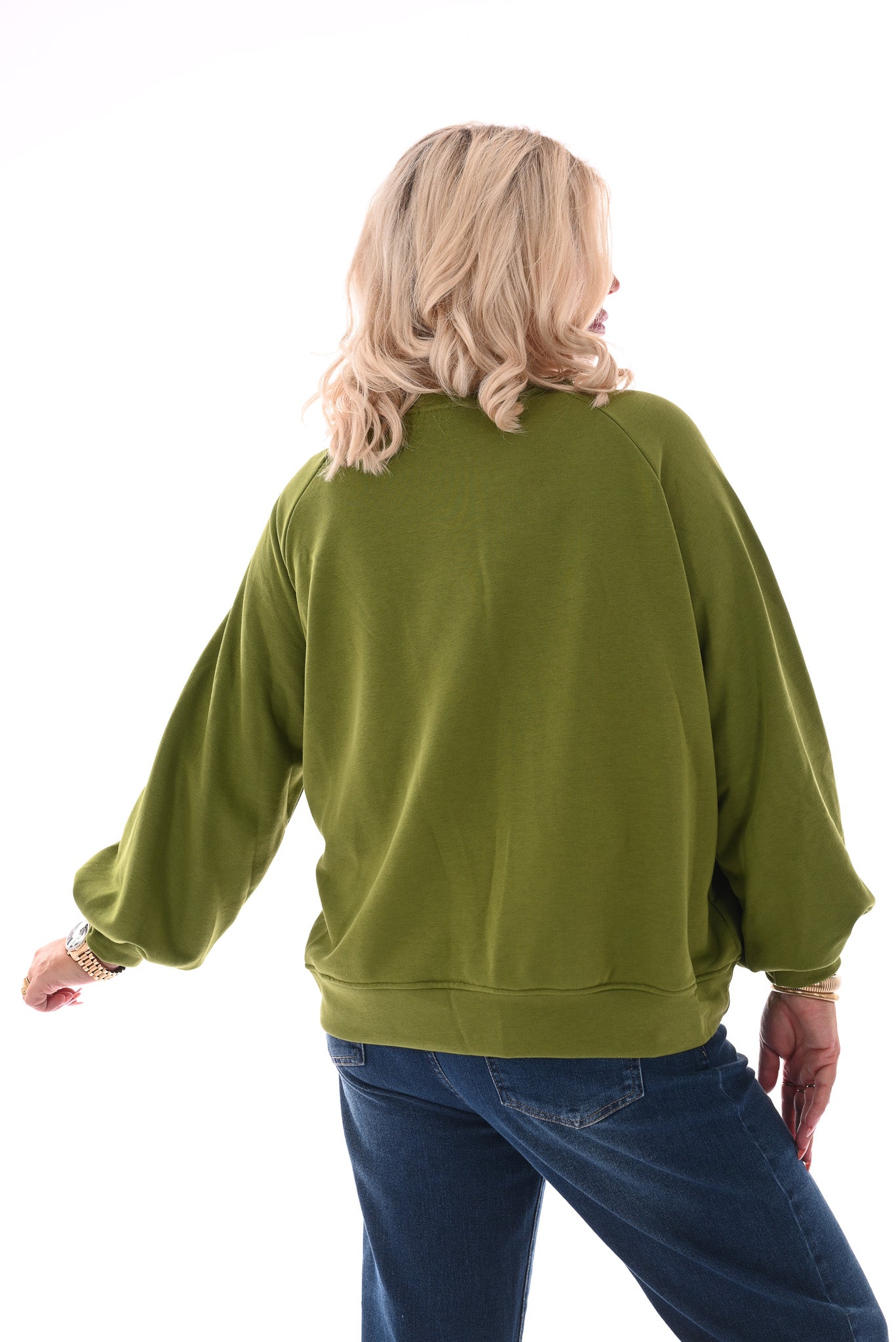 Sweater Ciao Bella panterprint groen
