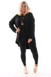 Tuniek met ketting zwart