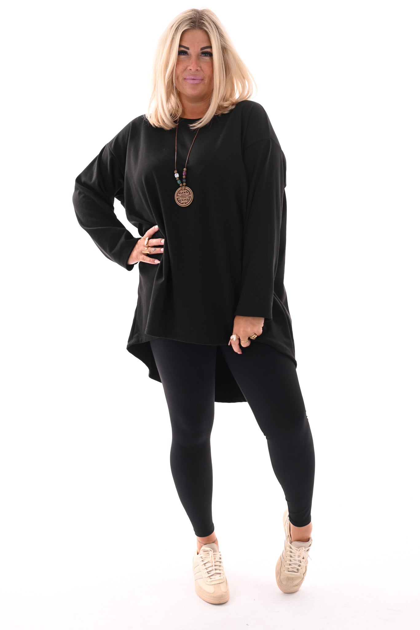 Tuniek met ketting zwart
