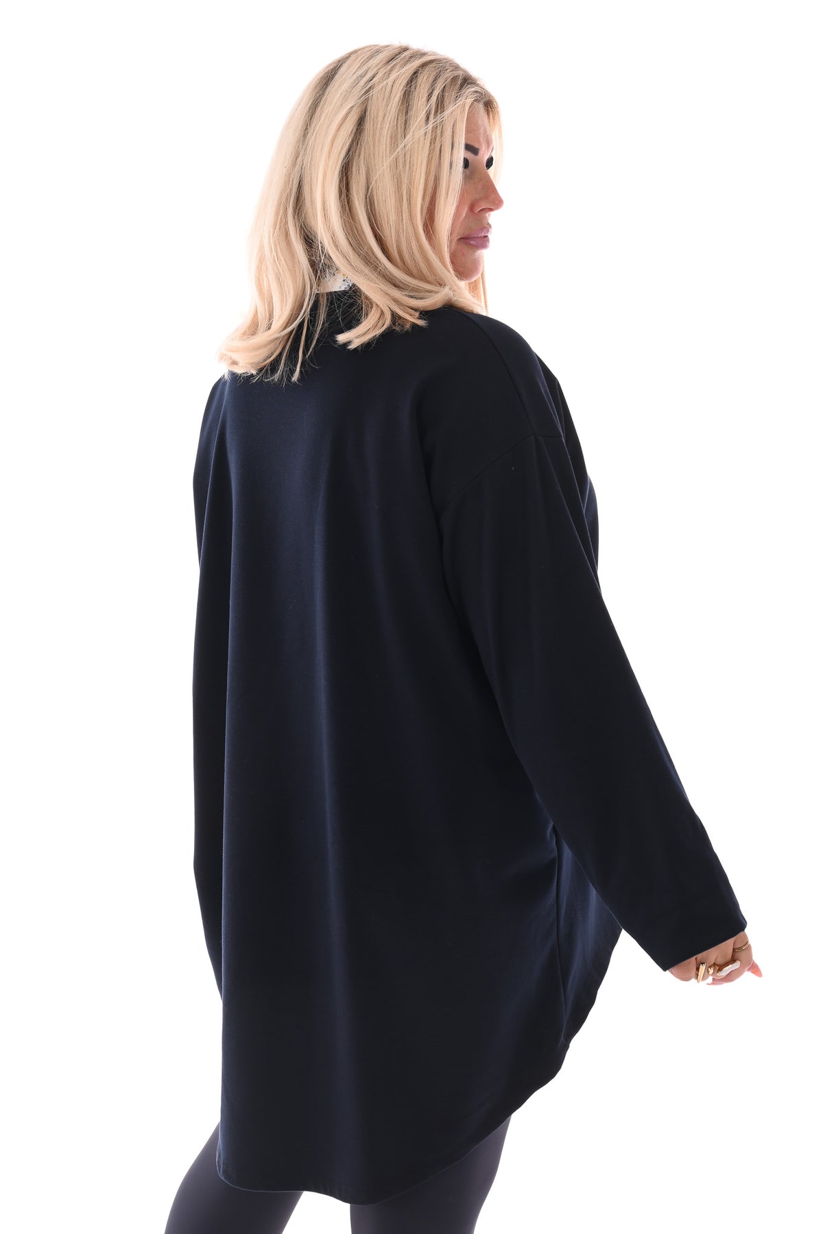 Tuniek met ketting marineblauw