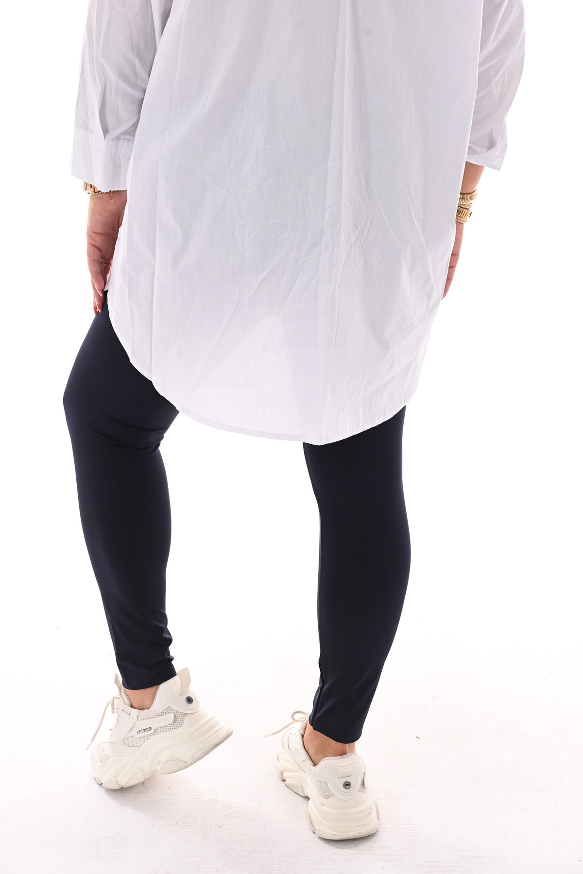 Travel legging uni marineblauw