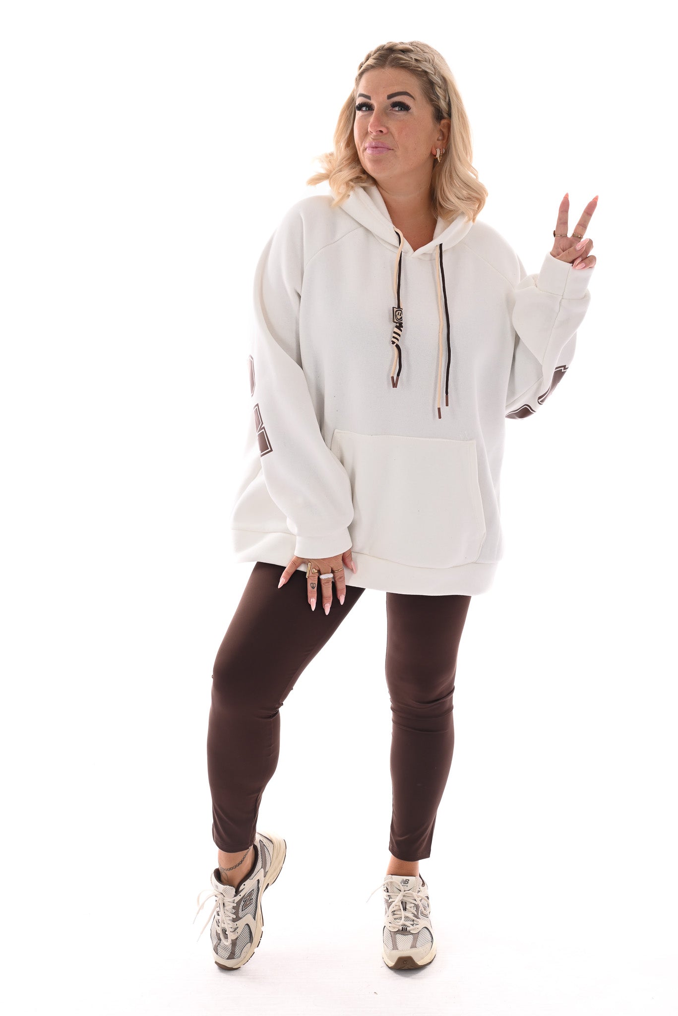 Hoodie London College wit