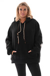 Hoodie London College zwart