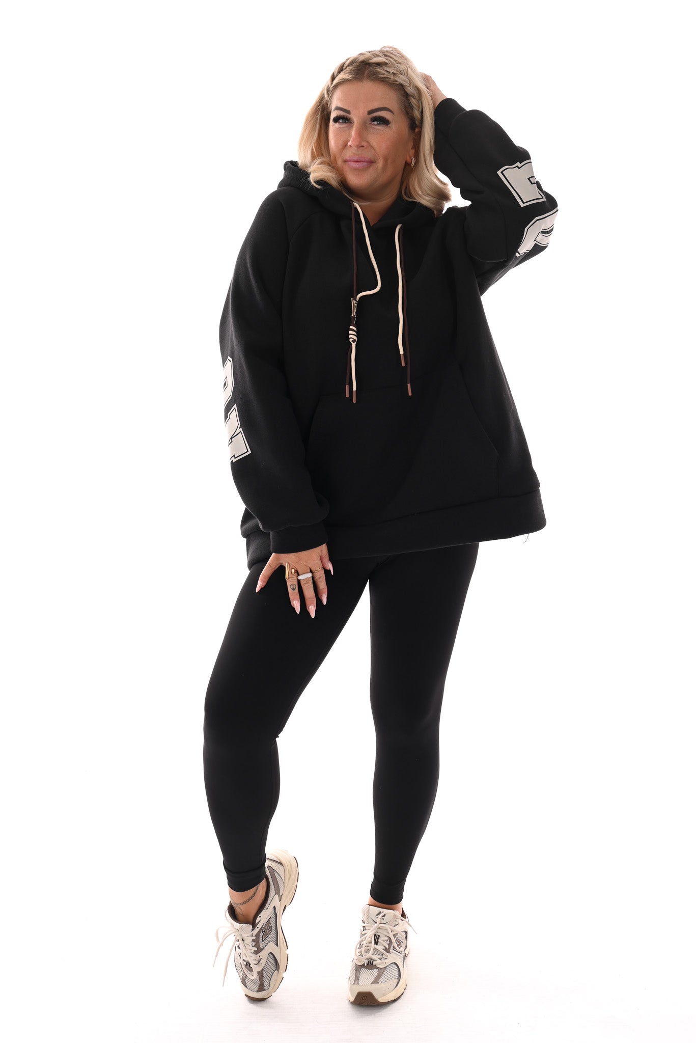 Hoodie London College zwart