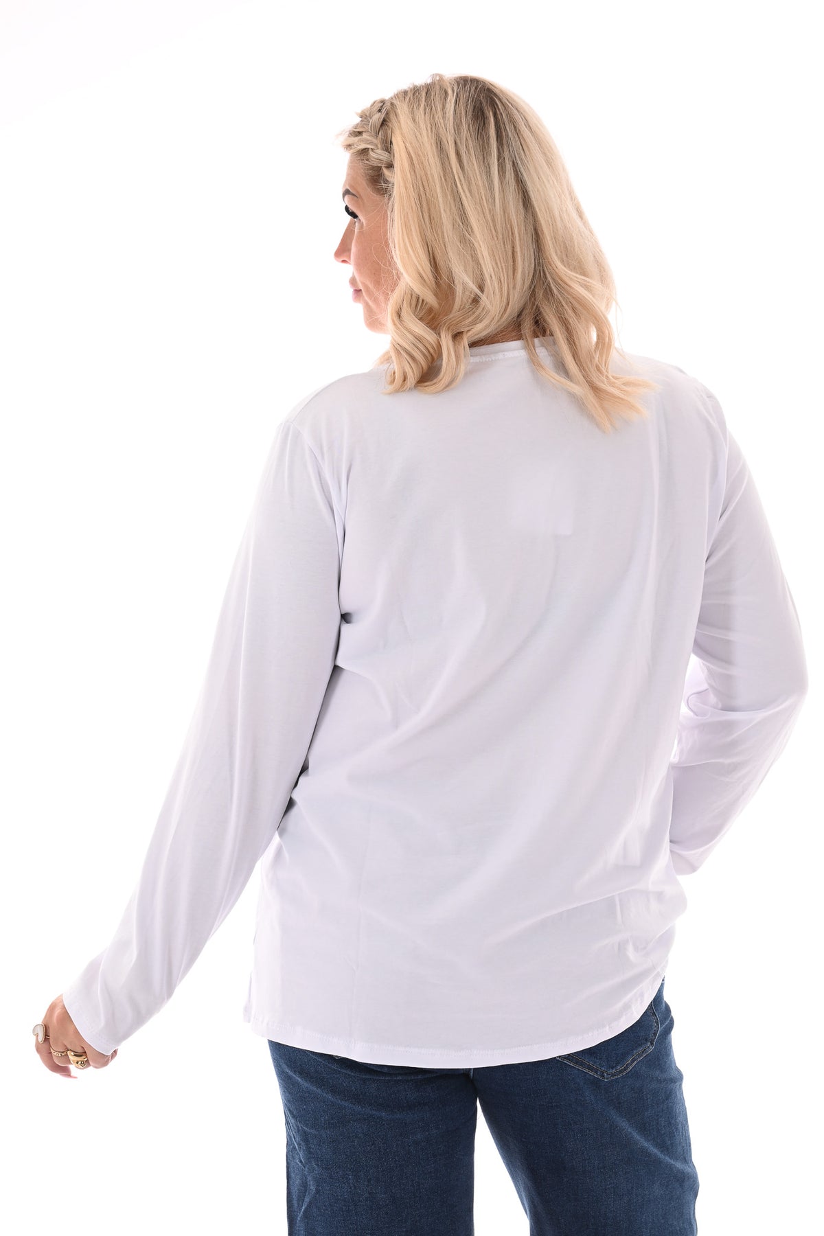 Shirt lange mouwen beautiful wit