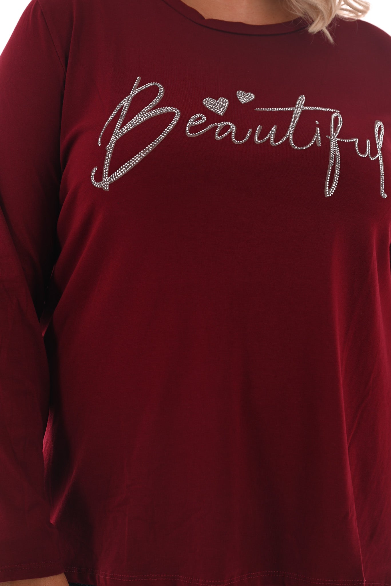 Shirt lange mouwen beautiful bordeaux