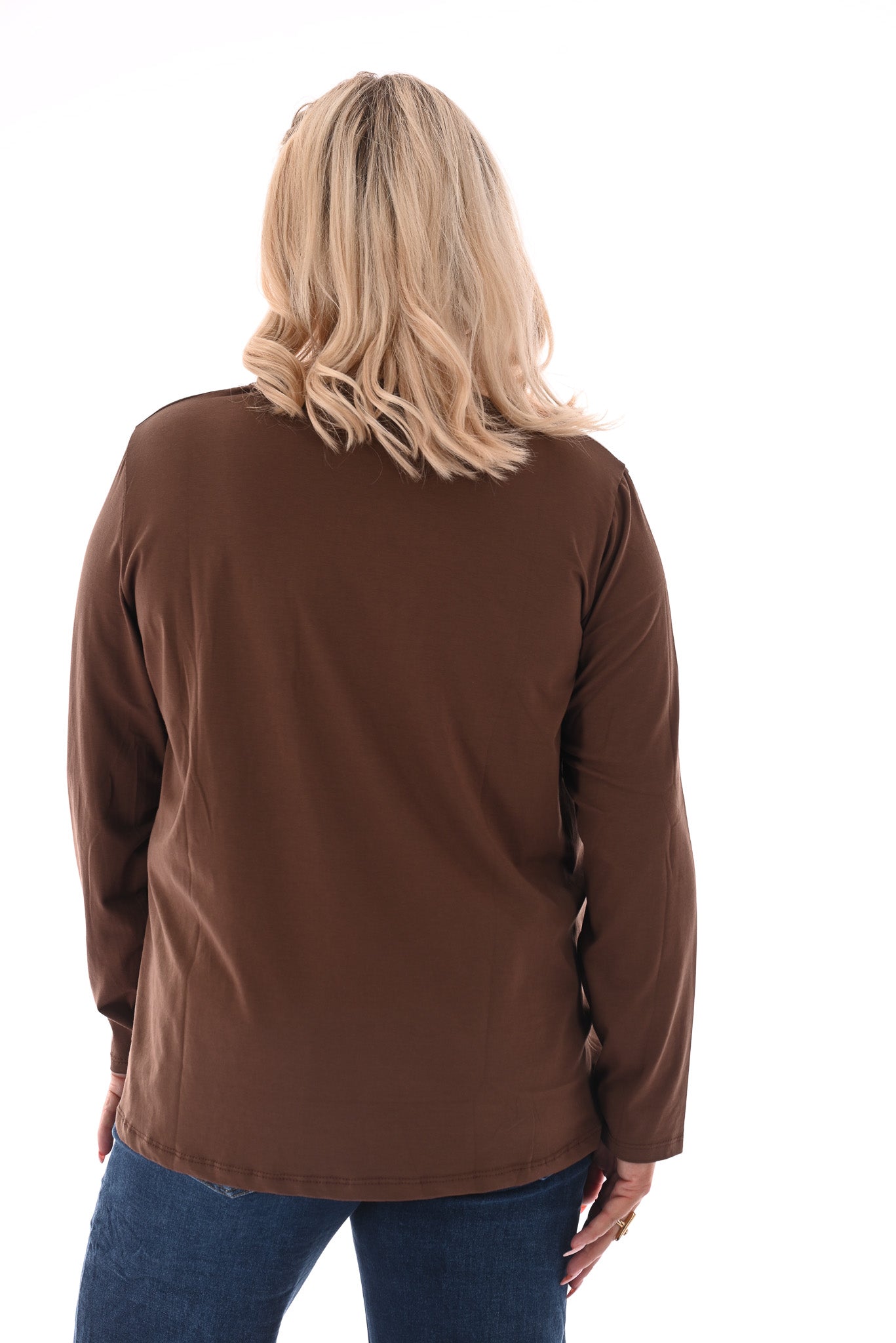 Shirt lange mouwen beautiful bruin