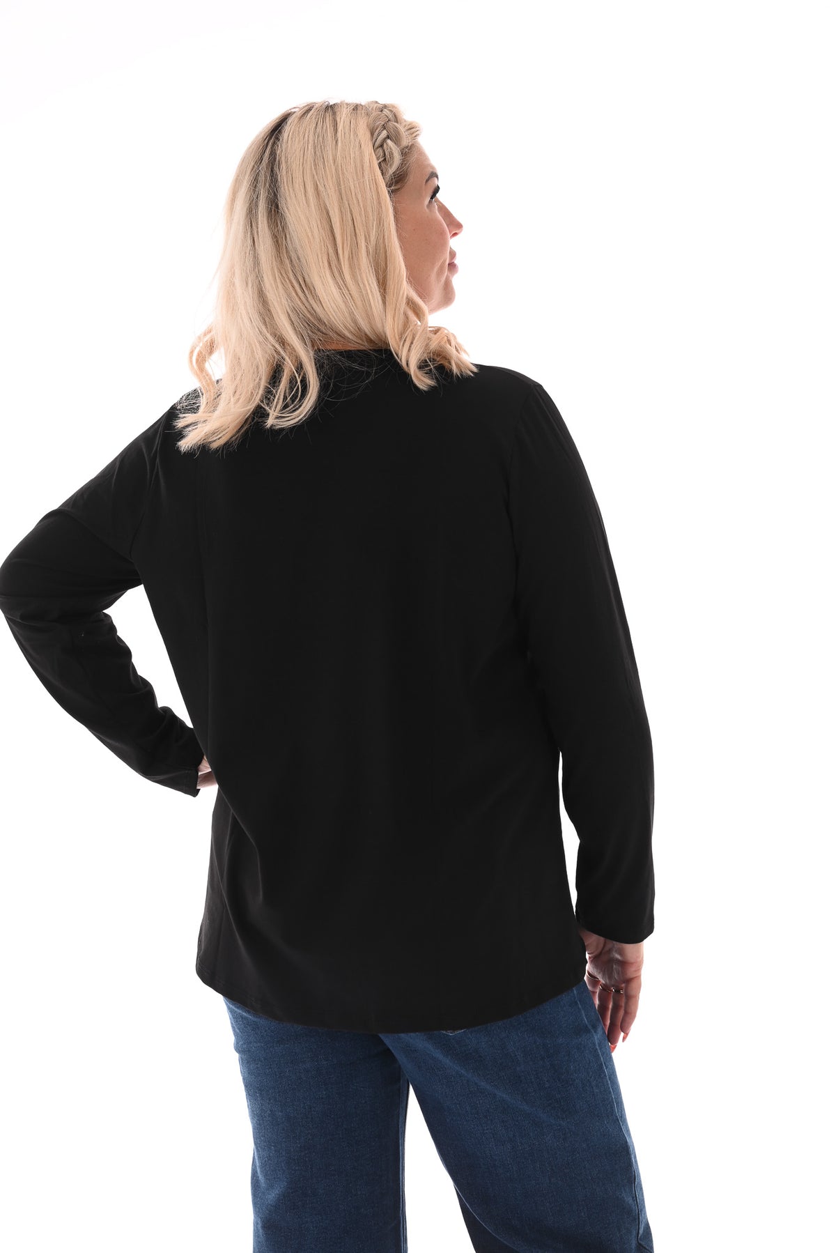 Shirt lange mouwen beautiful zwart