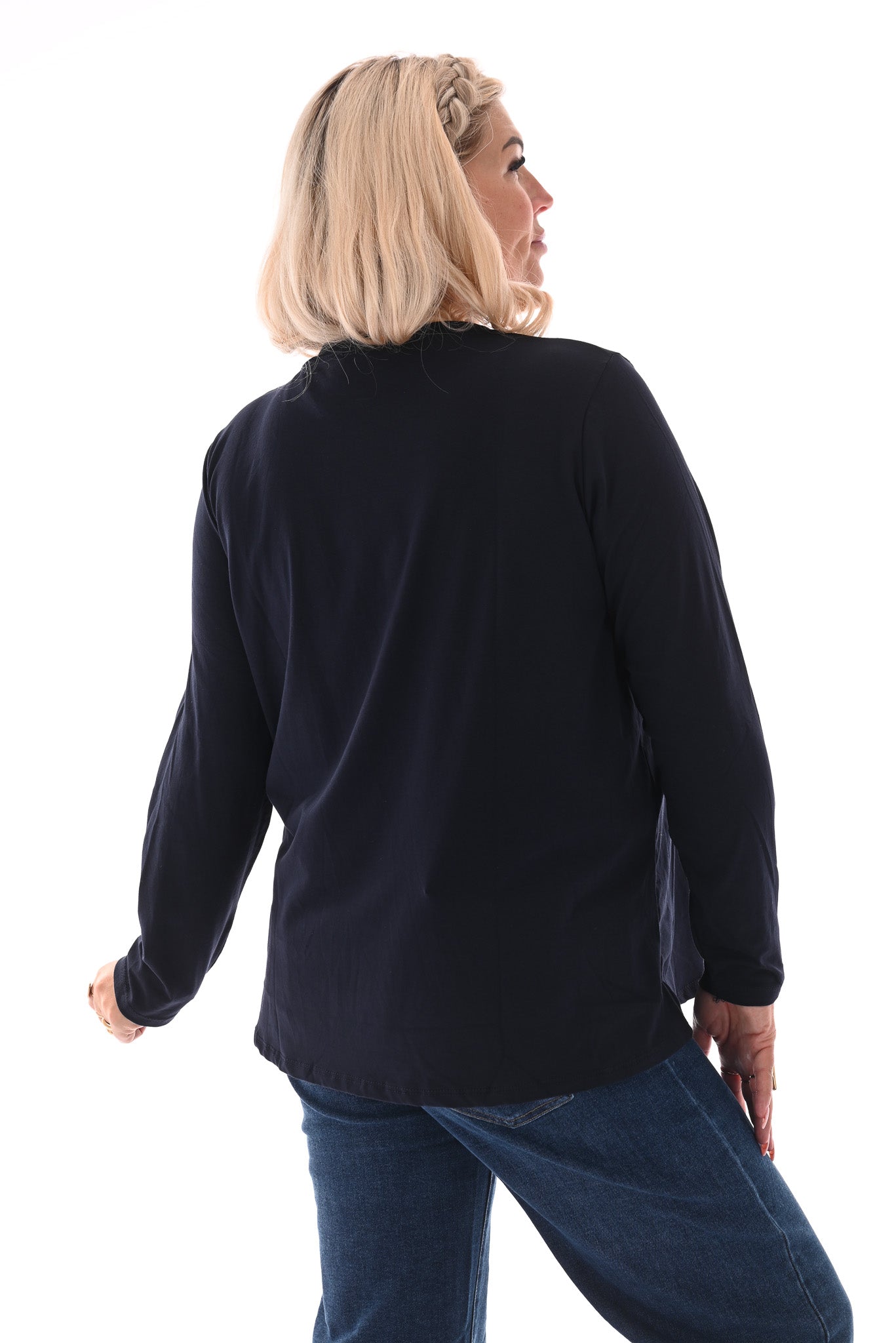 Shirt lange mouwen beautiful marineblauw