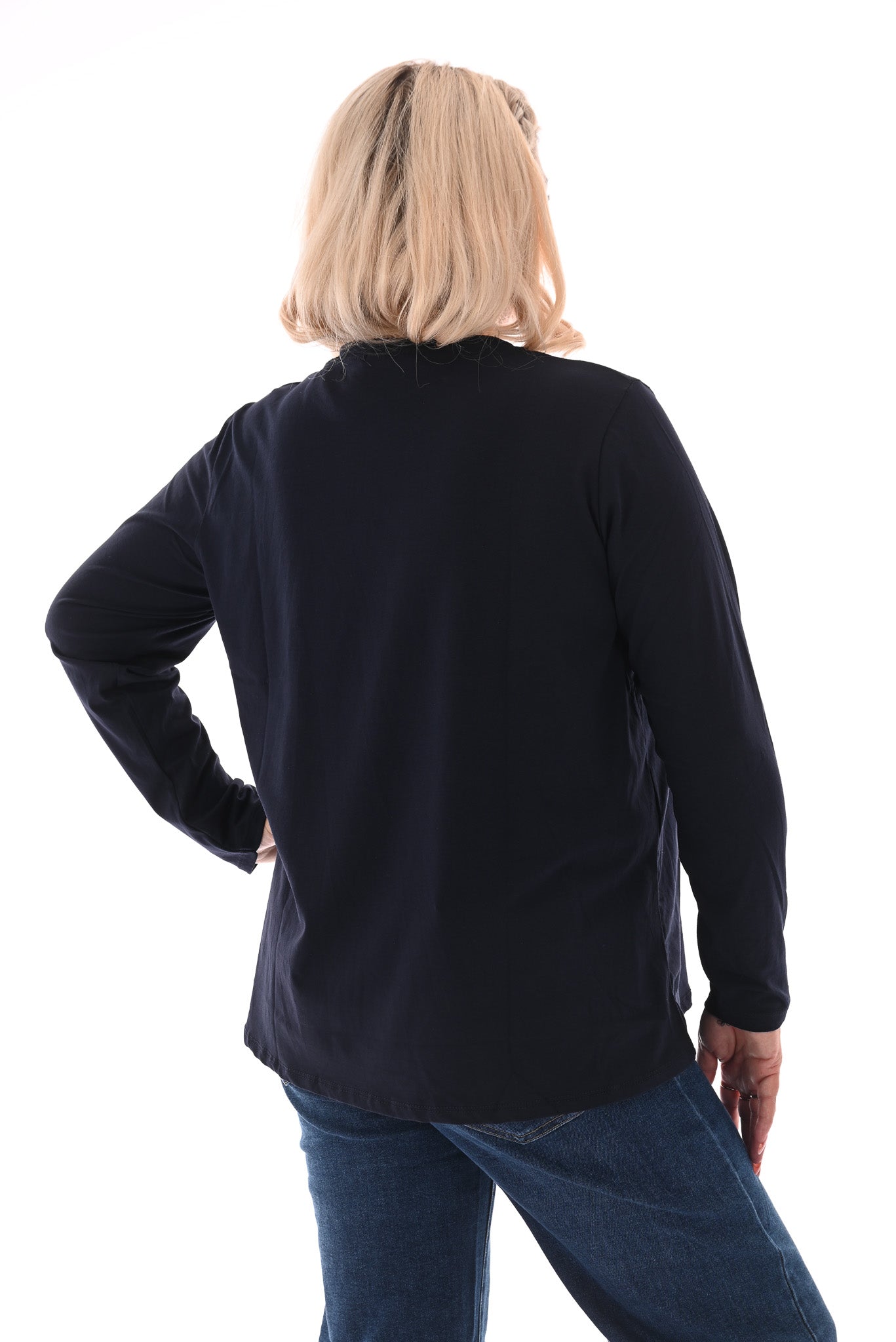 Shirt lange mouwen beautiful marineblauw