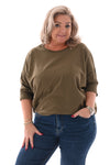 Basic top legergroen