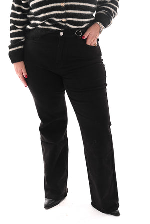 Norfy wide leg zwart