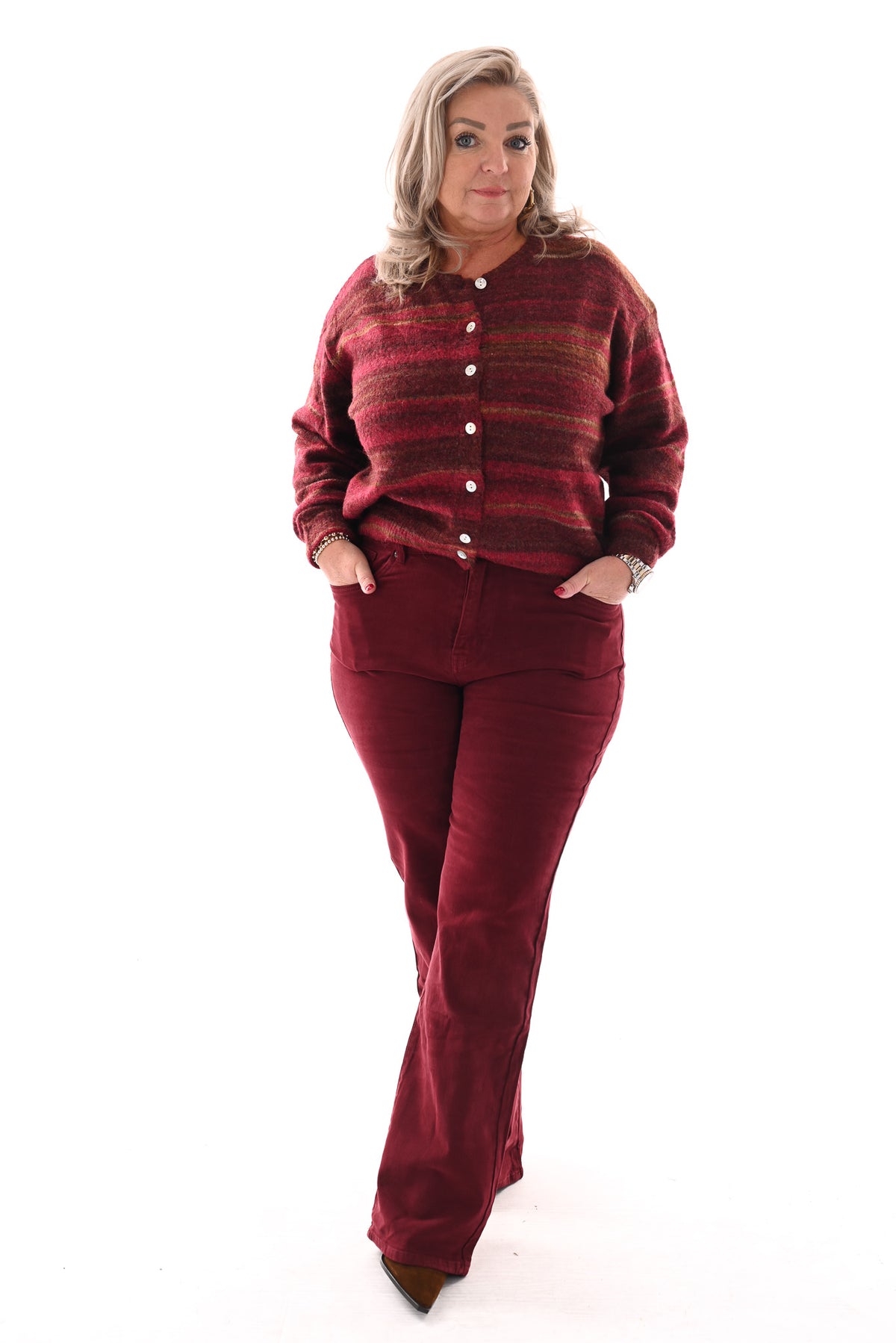 Norfy wide leg bordeaux