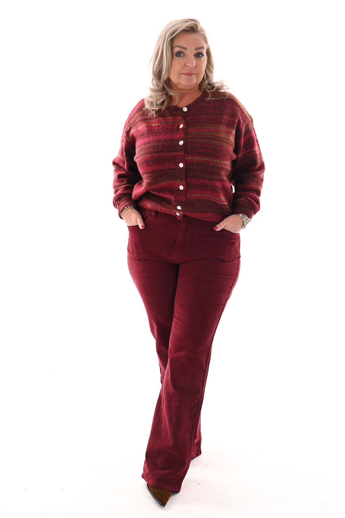 Norfy wide leg bordeaux