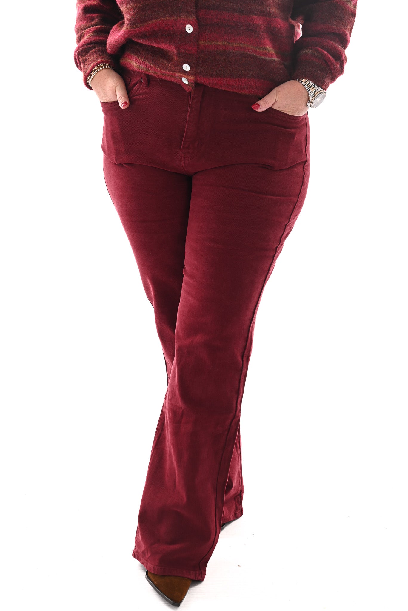 Norfy wide leg bordeaux