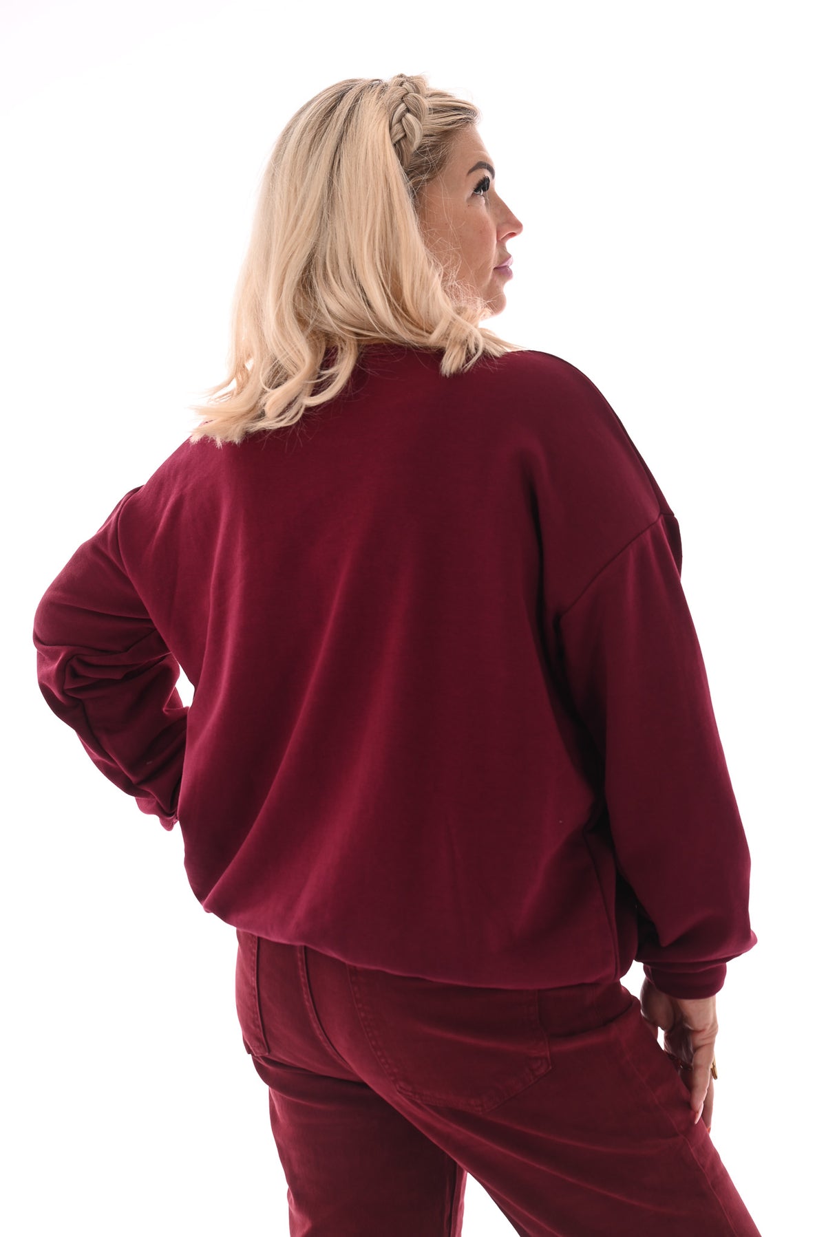 Trui teddy namen bordeaux