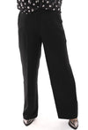 Norfy pantalon wide leg zwart