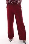 Norfy pantalon wide leg bordeaux