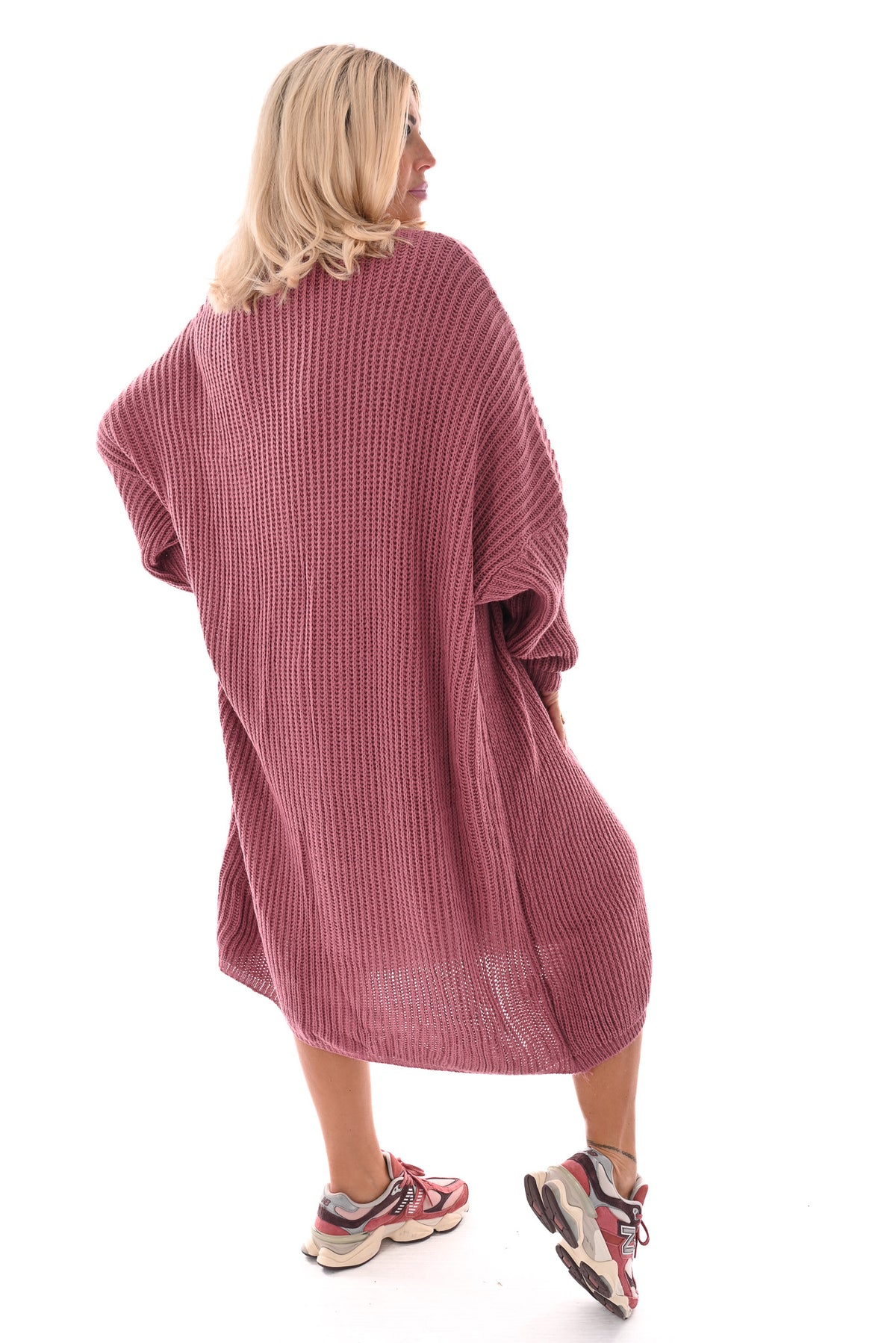 Jurk met vest set oudroze
