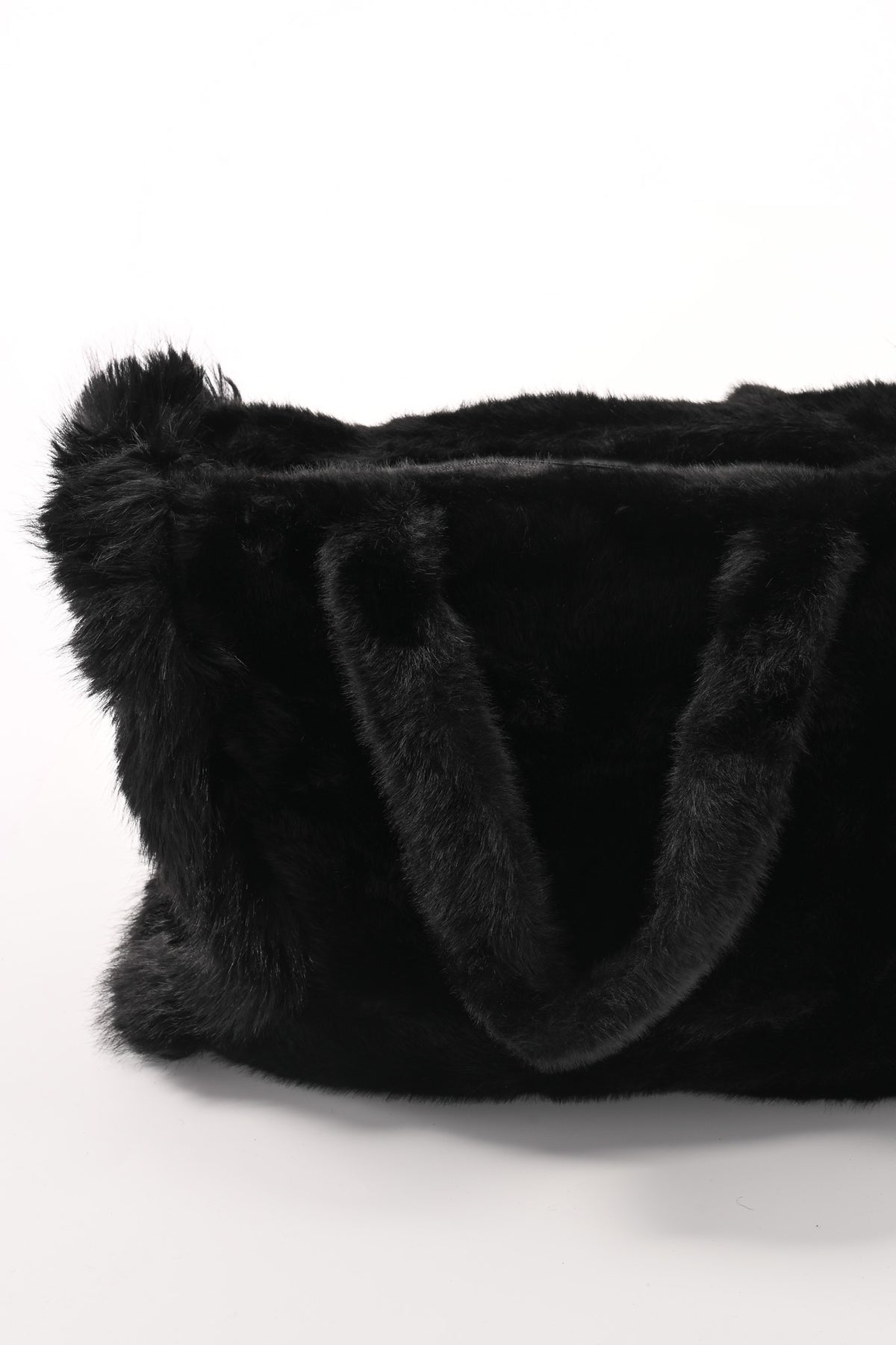 Furry shopper groot zwart