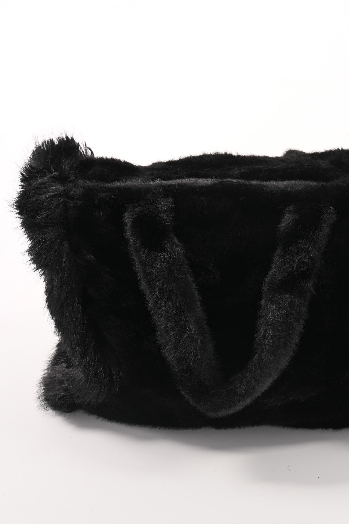 Furry shopper groot zwart