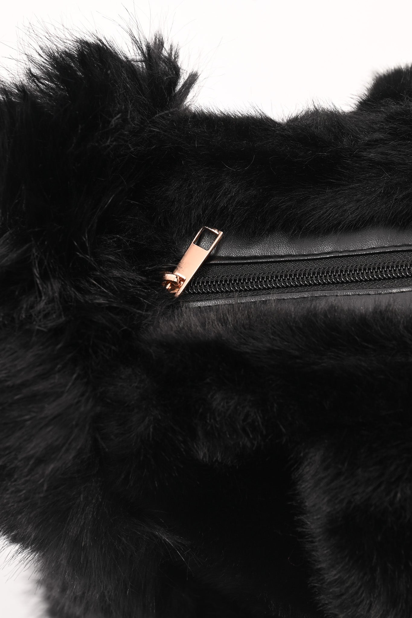 Furry shopper groot zwart