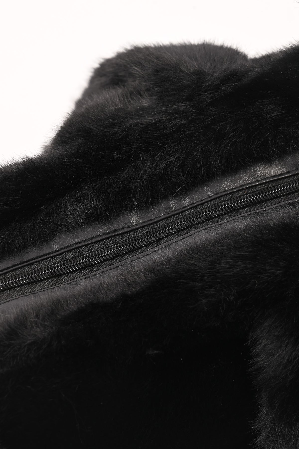 Furry shopper groot zwart