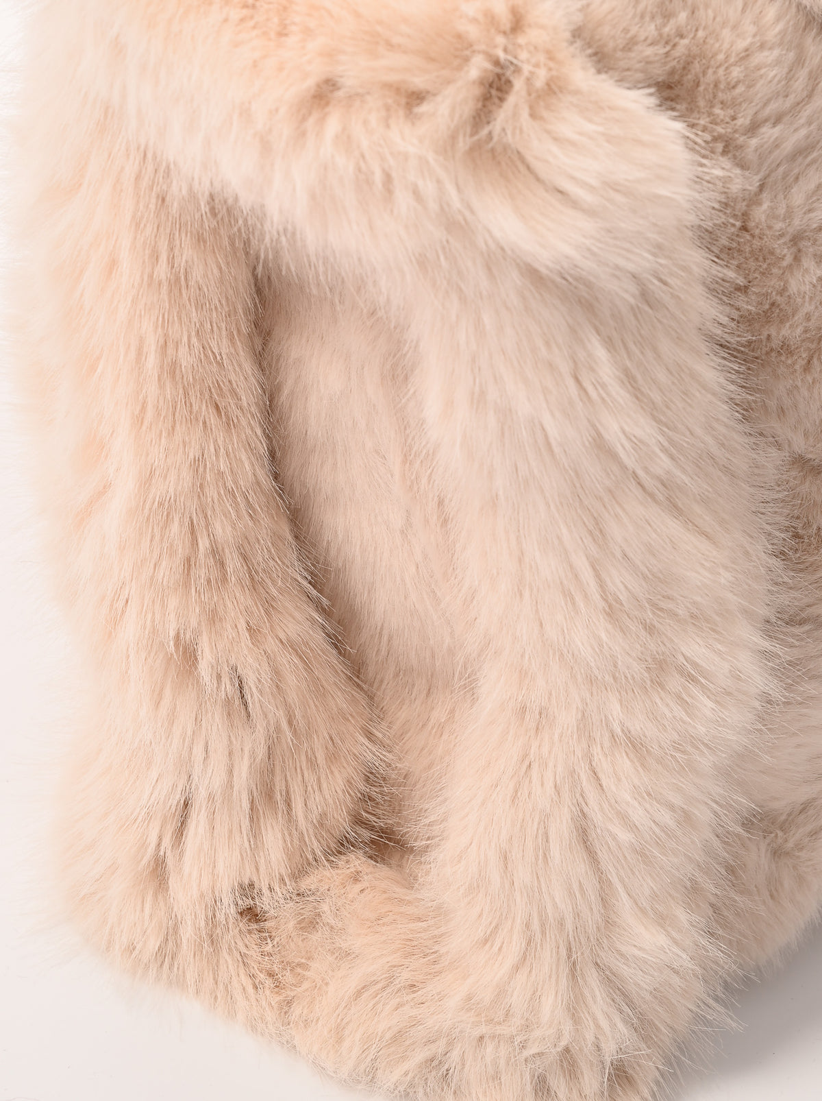 Furry shopper groot beige