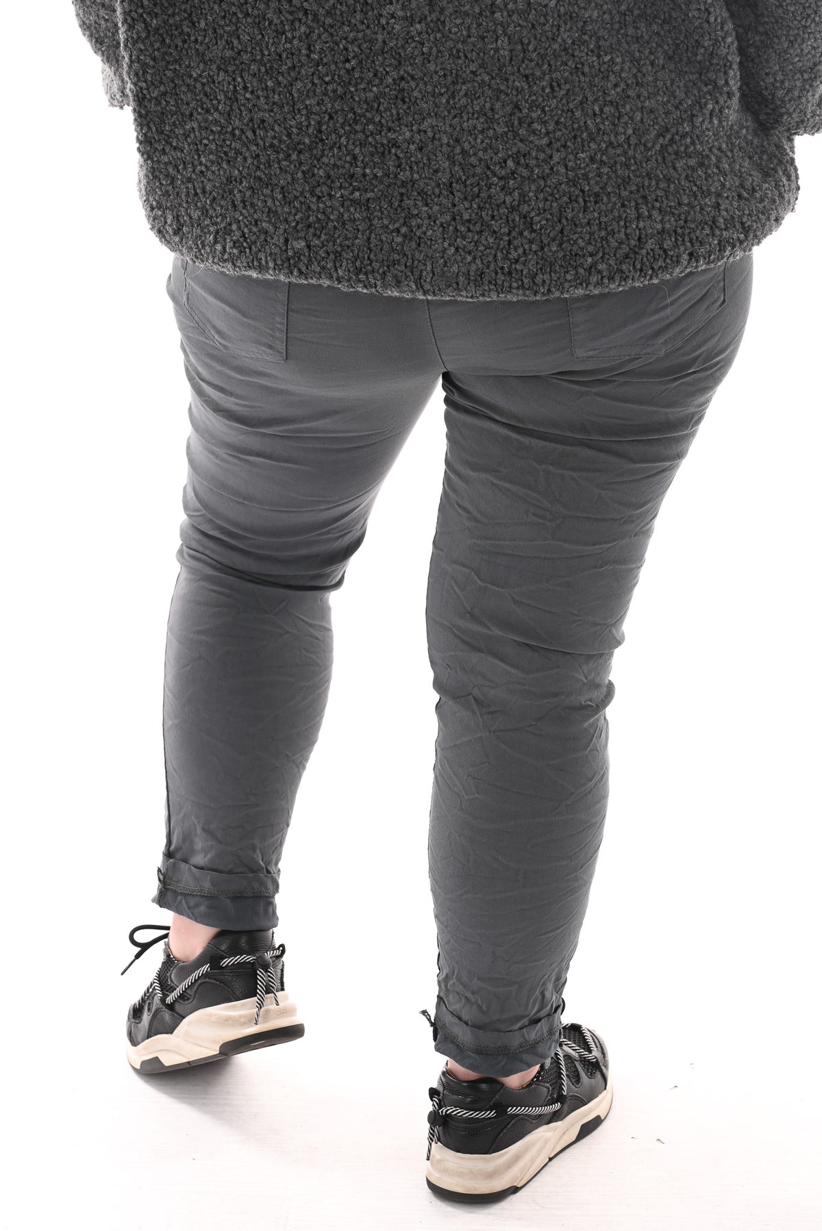 Stretchbroek uni antraciet