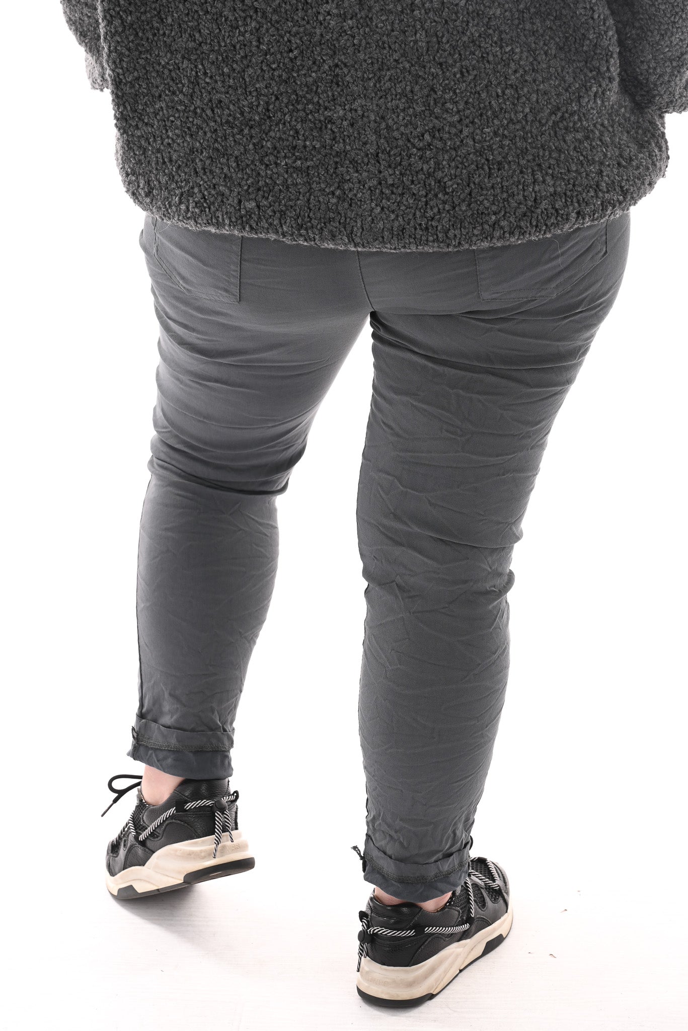 Stretchbroek uni antraciet