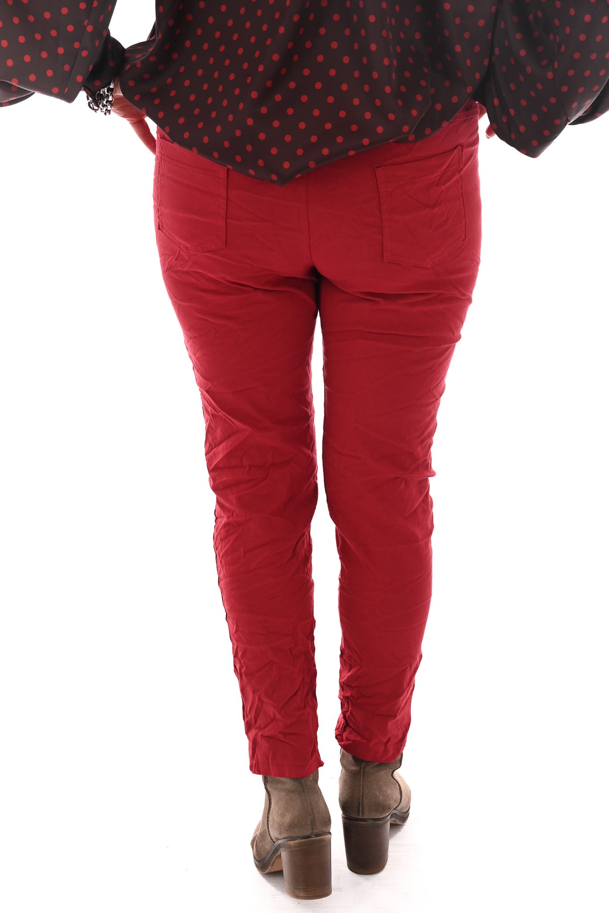 Stretchbroek uni rood