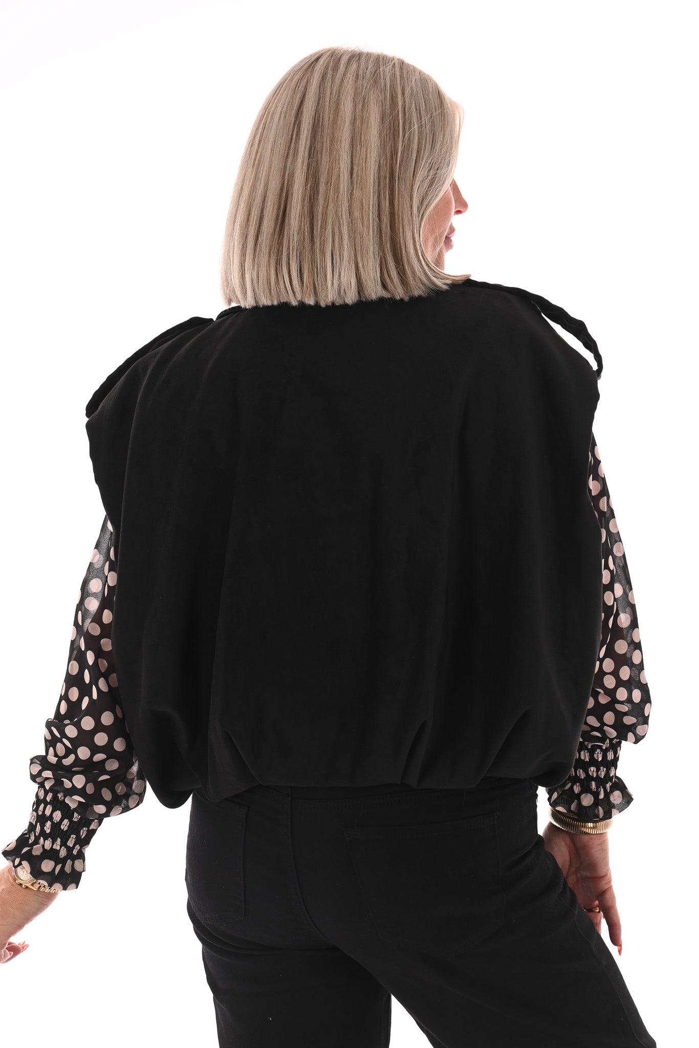 Suedelook gilet zwart