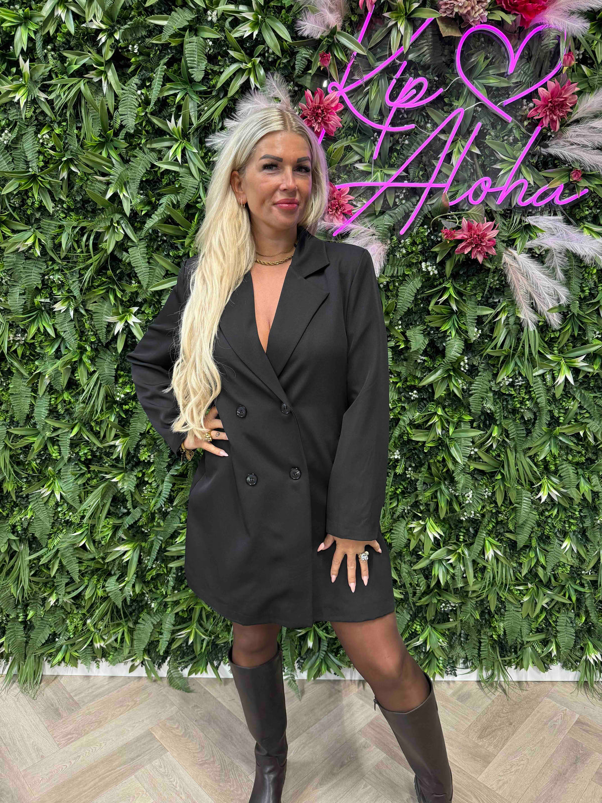 Blazer jurk zwart