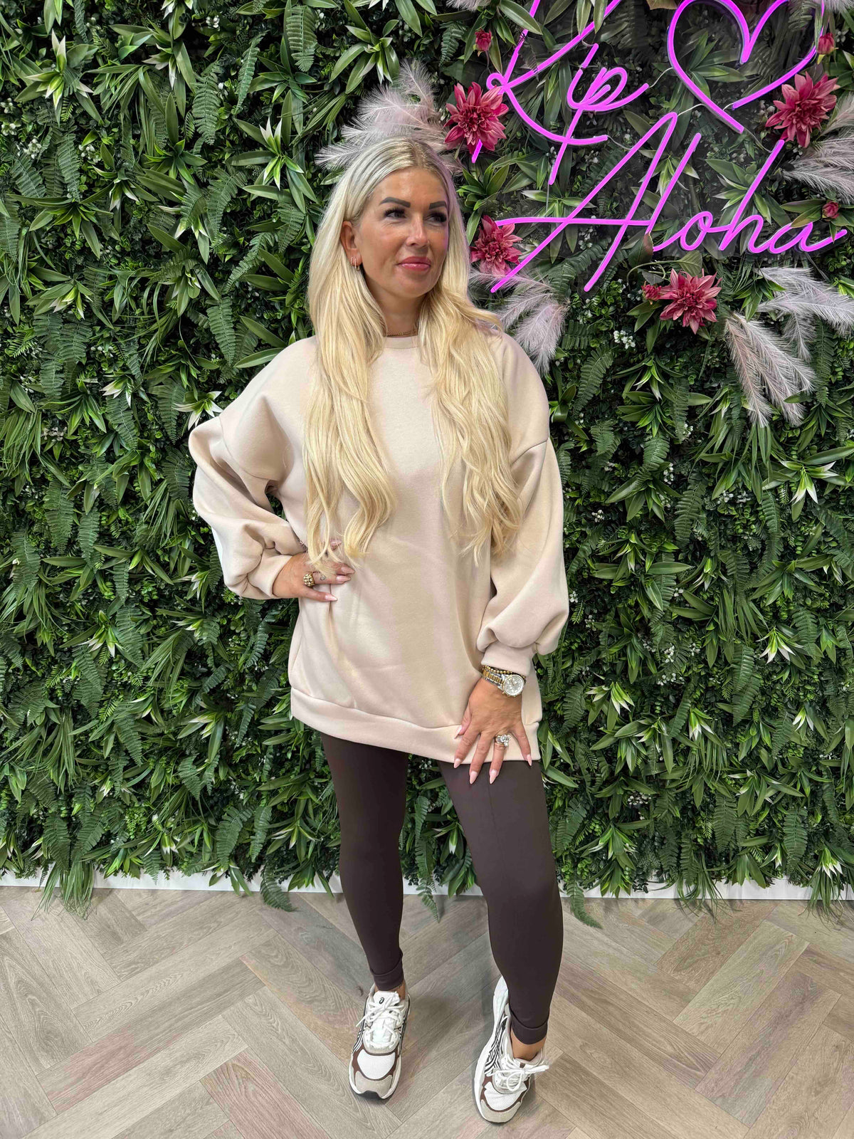 Trui happiness beige