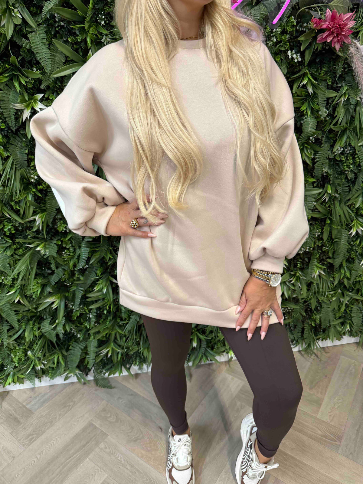 Trui happiness beige