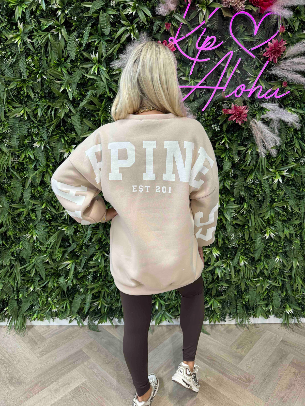 Trui happiness beige