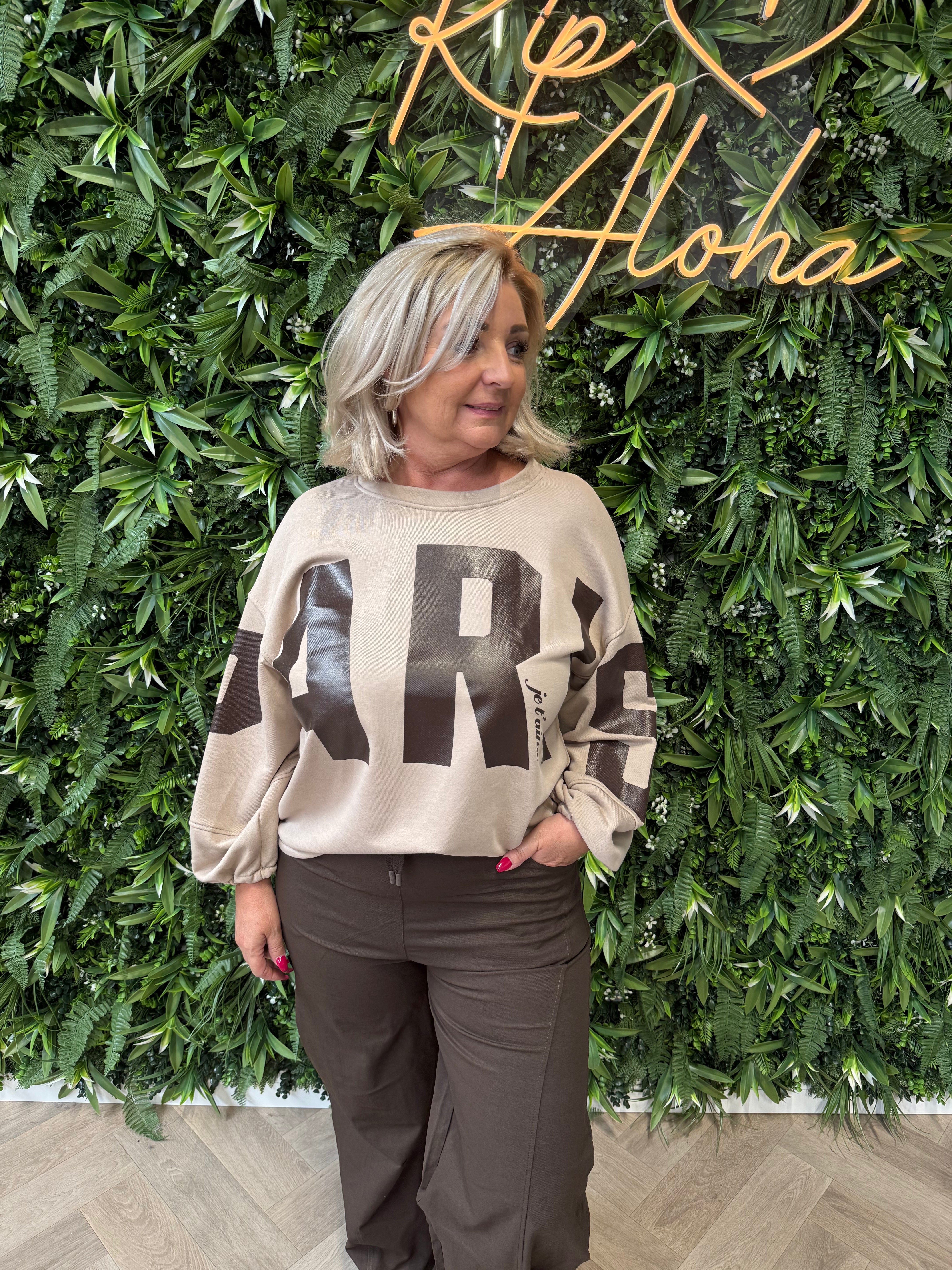 Sweater paris taupe