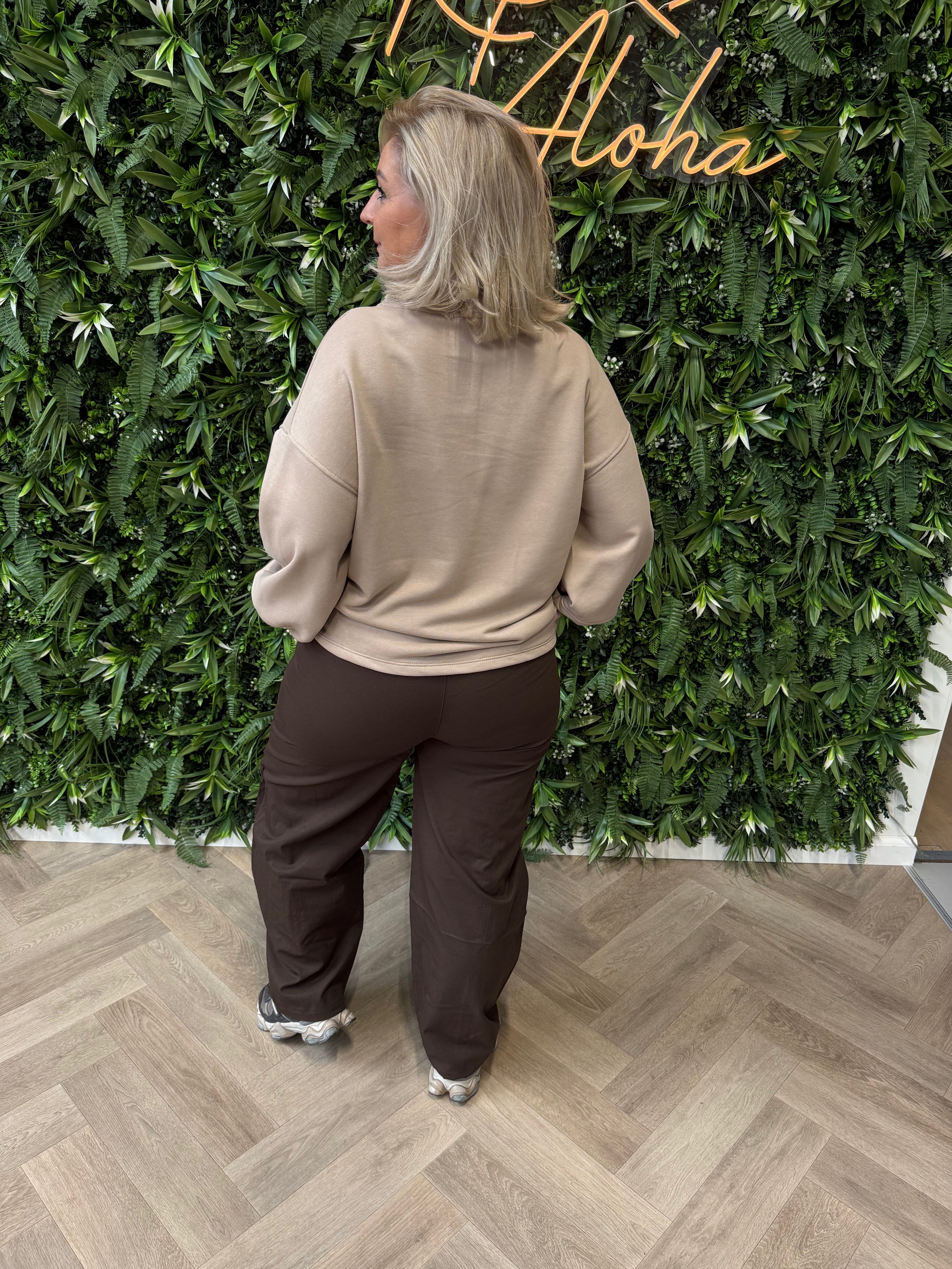 Sweater paris taupe