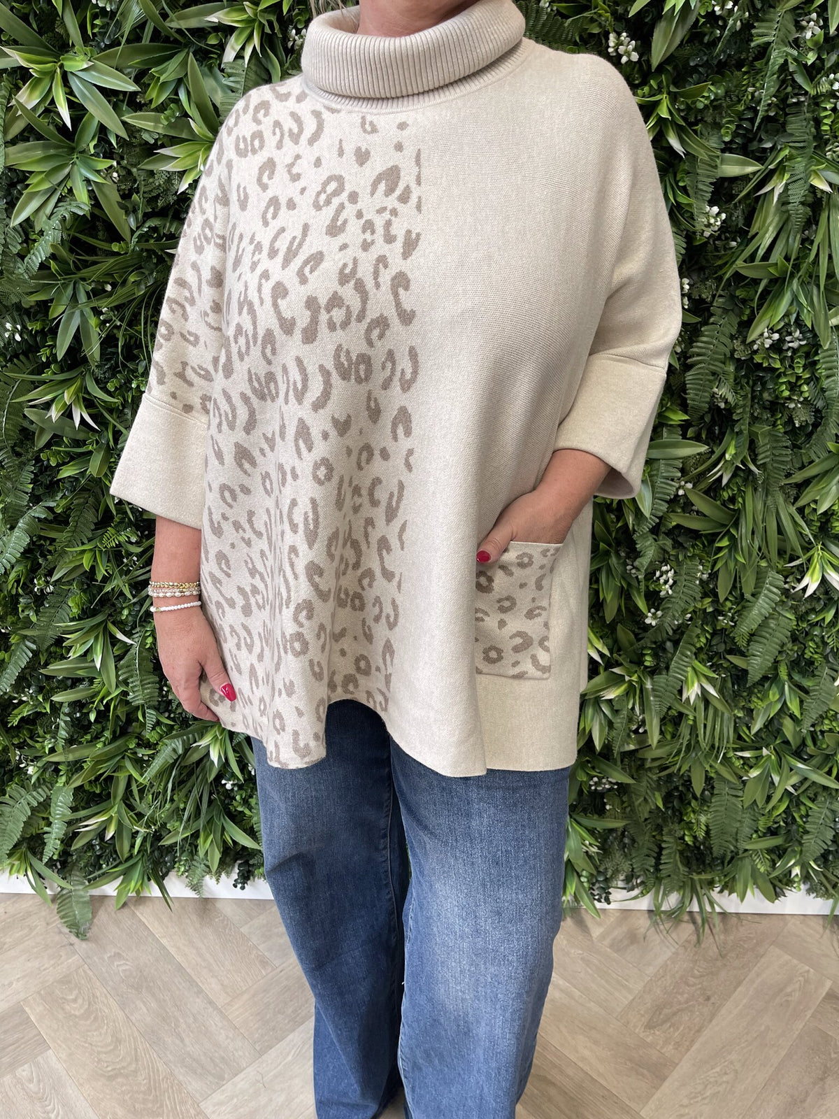 Coltrui panterprint beige