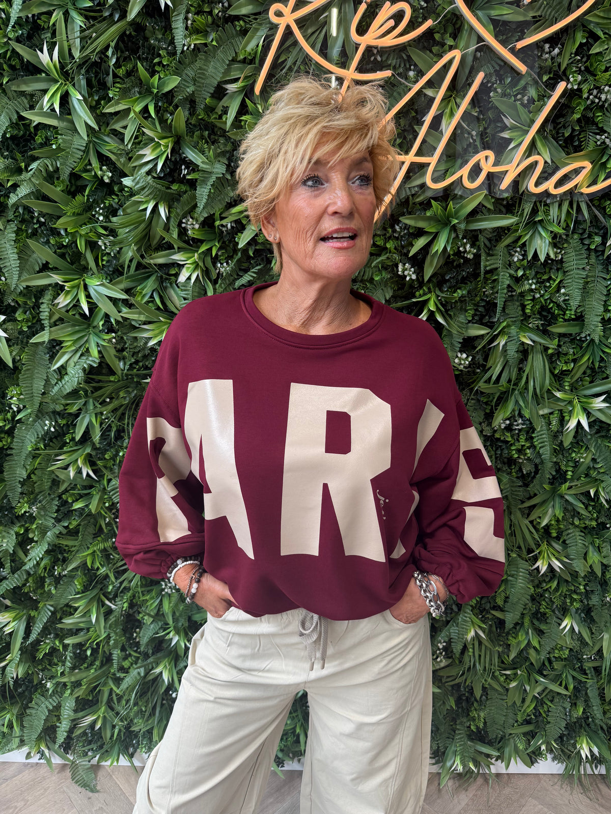 Sweater paris bordeaux