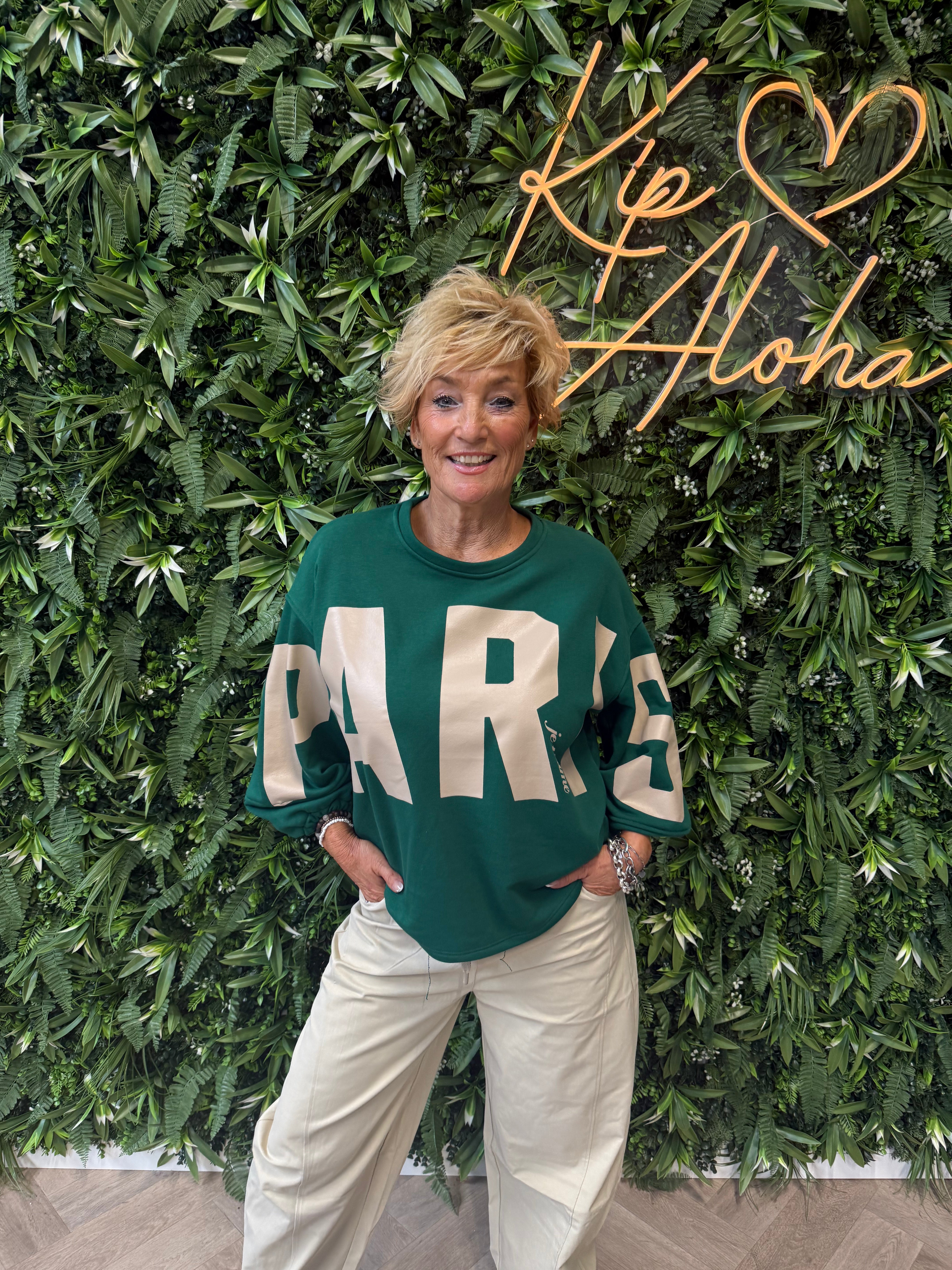 Sweater paris groen