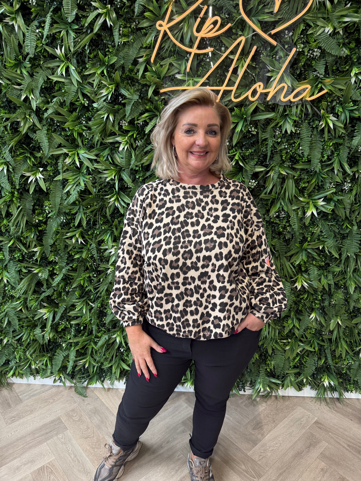 Sweater panter selflove club beige